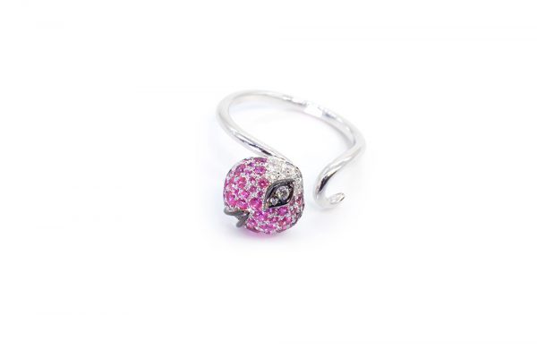 Collection Joaillerie Eclosion - Bague Saphirs roses